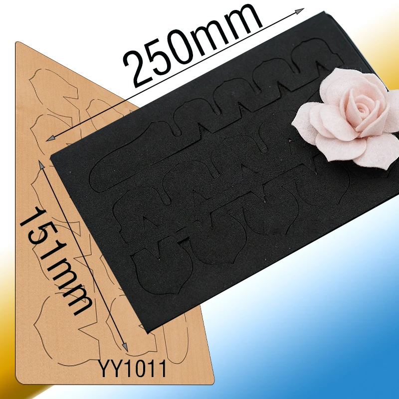 

Decorative flower wooden dies Suitable for common die cutting machines on the marketLarge Die Cut, Bundle of FlowersYY1011