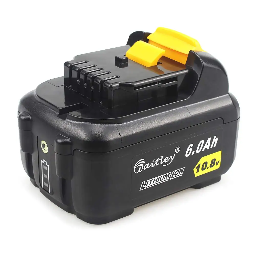 Waitley DCB120 6A 10,8 V сменная батарея для Dewalt 10,8 Вольт Аккумуляторная дрель инструмент 6000mAh литий-ионная Совместимость с DCB120