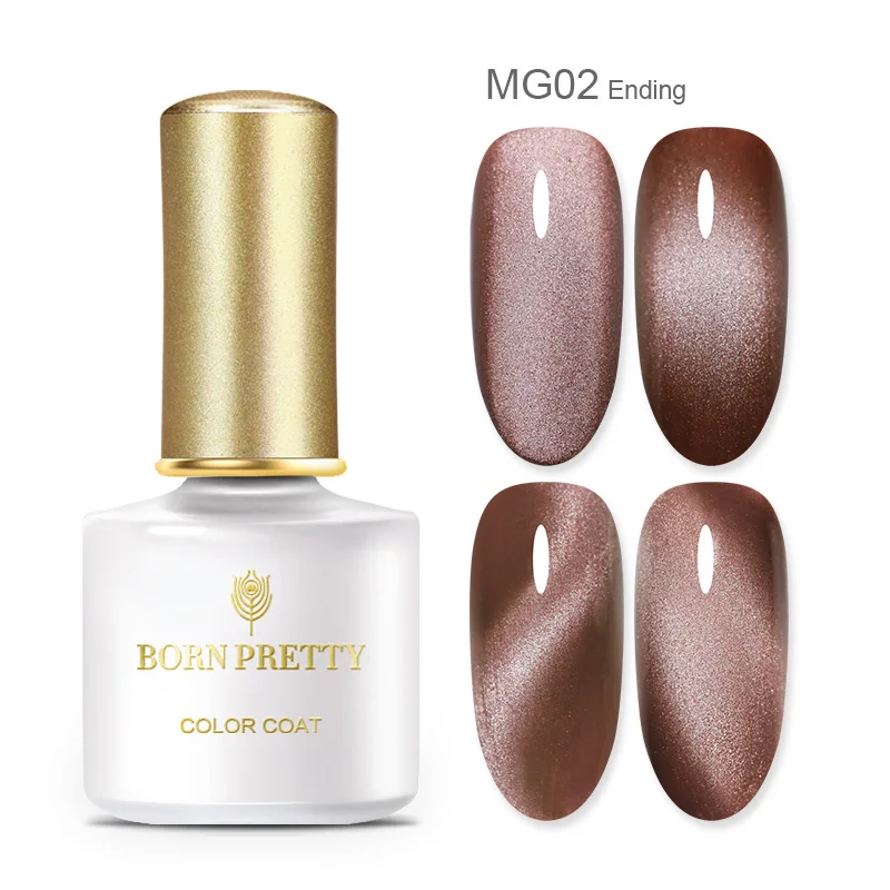 MG02 BORN PRETTY 5ml 9D Magnetic Cat Eye Nail Gel Polish Soak Off UV LED Nails Varnish Galaxy Star Magnet Nail Art Manicure Lacquer - Цвет: MG02