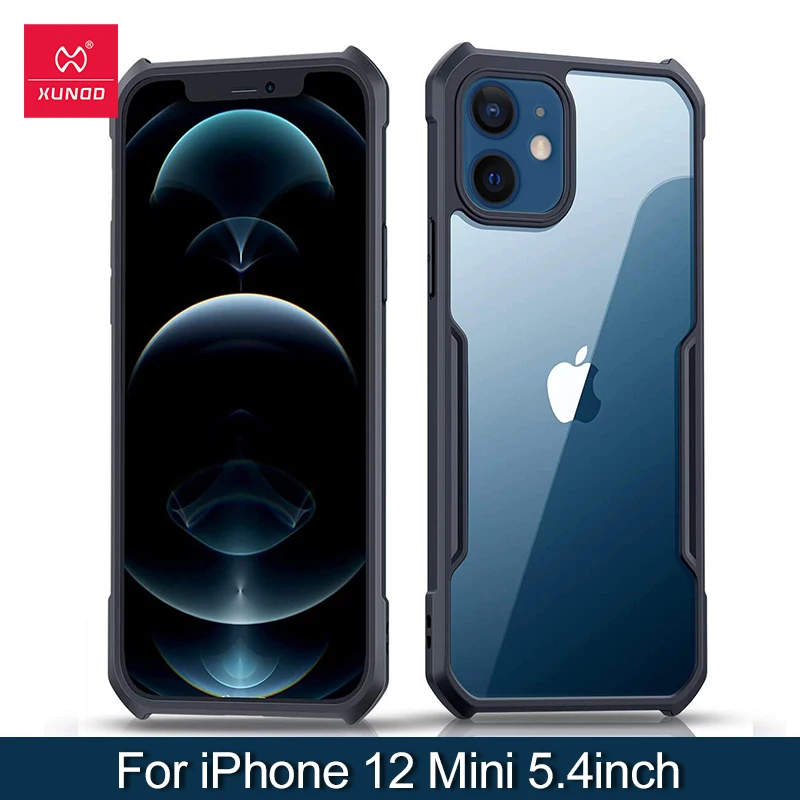Для iPhone 12 мини Чехол протектор экрана Xundd Аксессуары для мобильных телефонов противоударный Прозрачный