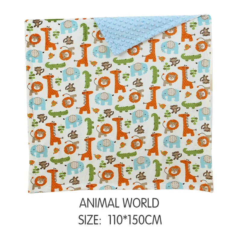 Animal 110-150cm Высококачественное детское одеяло, зимнее Фланелевое Флисовое одеяло с фламинго, детское Пеленальное Одеяло для коляски для новорожденных, детское постельное белье, одеяло s - Цвет: Animal 110-150cm