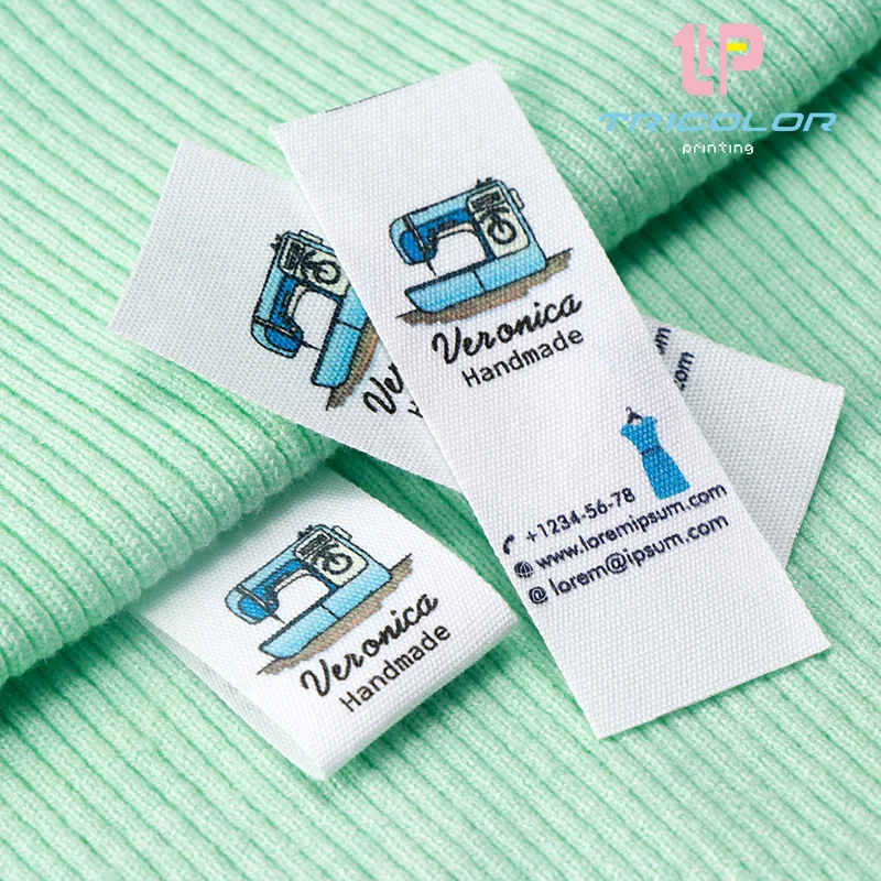 25*70mm Custom Clothing Label-personalized Brand Organic Cotton Webbing Label Logo or Text Sewing Label 10-100 Pcs Clothing Labels Garment Labels Sewing Labels