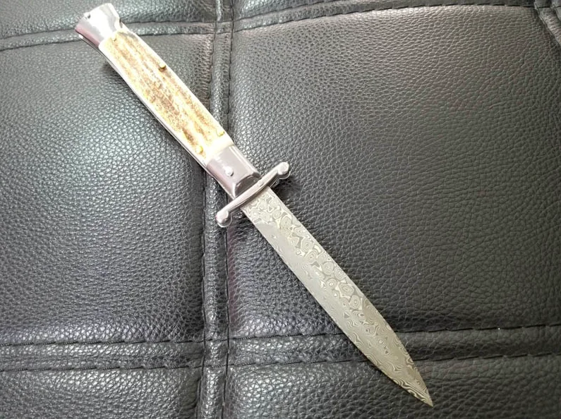 Италия Swinguard 440/дамасское лезвие Крестный отец Тонкий Тактический складной