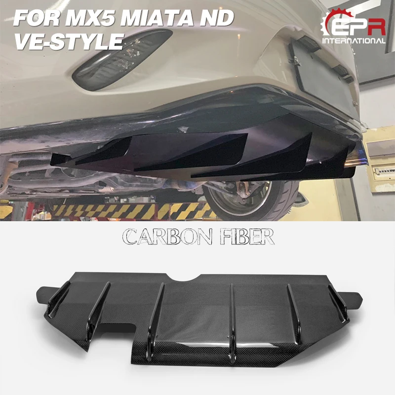 Для Mazda MX5 Miata ND VE-Style задний диффузор из углеродного волокна с подходящей