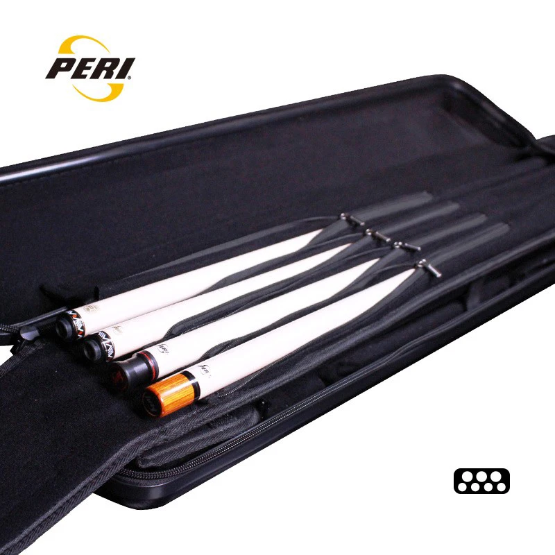PERI 블랙 다이아몬드 풀 큐 케이스, 멀티 피스 질감 로드 박스 스틱 키트, 큐 백 케이스, 당구 액세서리, 7 홀, 10 홀