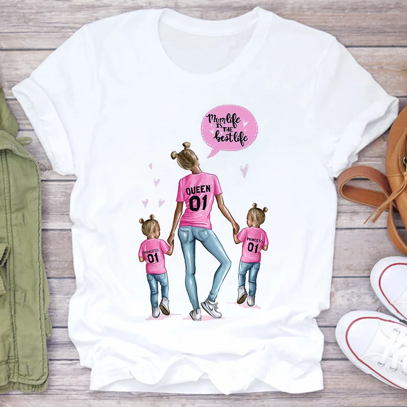 Super Mom yellow T shirt Women Mother's Love Print T-shirt Harajuku Mama TShirt Vogue Tops tee shirt Femme Vogue 2020 new Summer