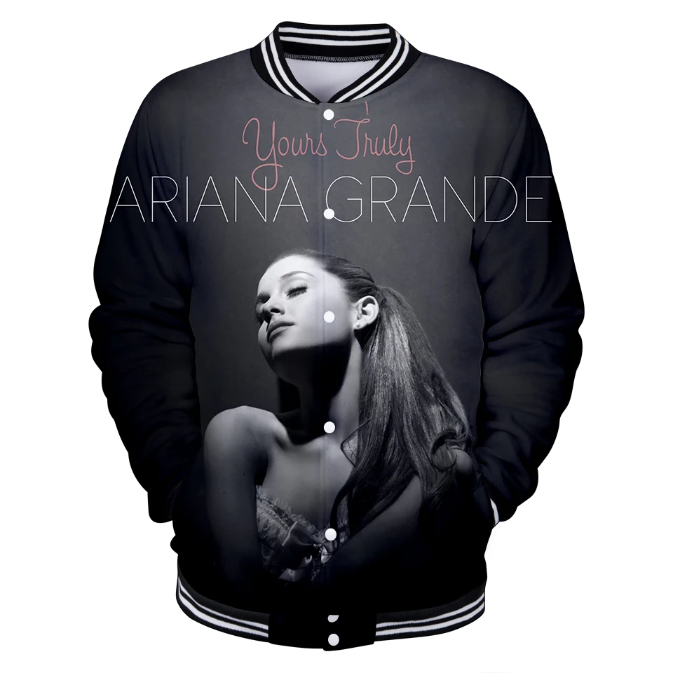 Ariana Grande drop shopping Новая бейсбольная форма 3D для мужчин/женщин Весенняя Повседневная Бейсбольная Куртка Harajuku одежда 4XL