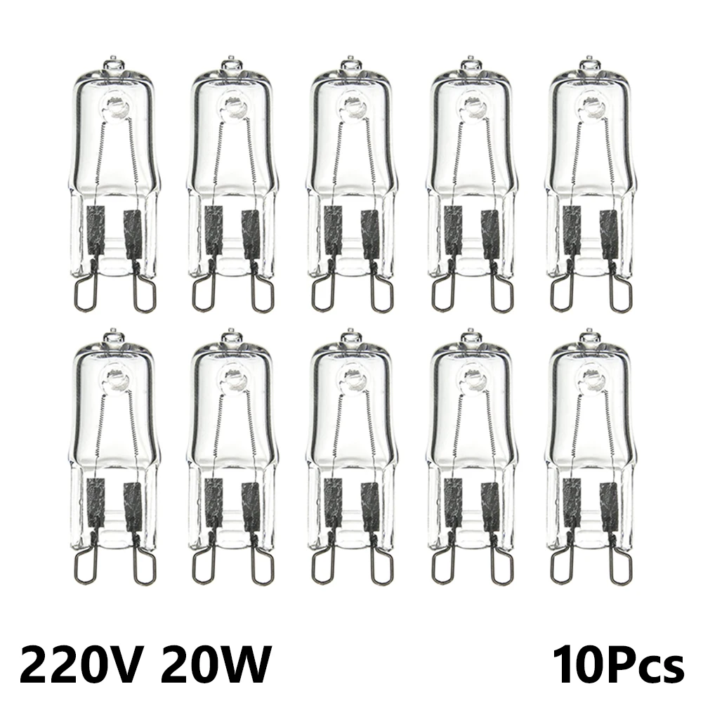 20W G9 10x Halogen Bulb Lamp 220V 2900K indoor lighting Super Bright Warm White Halogen Light For Wall Lamps Clear Glass Each