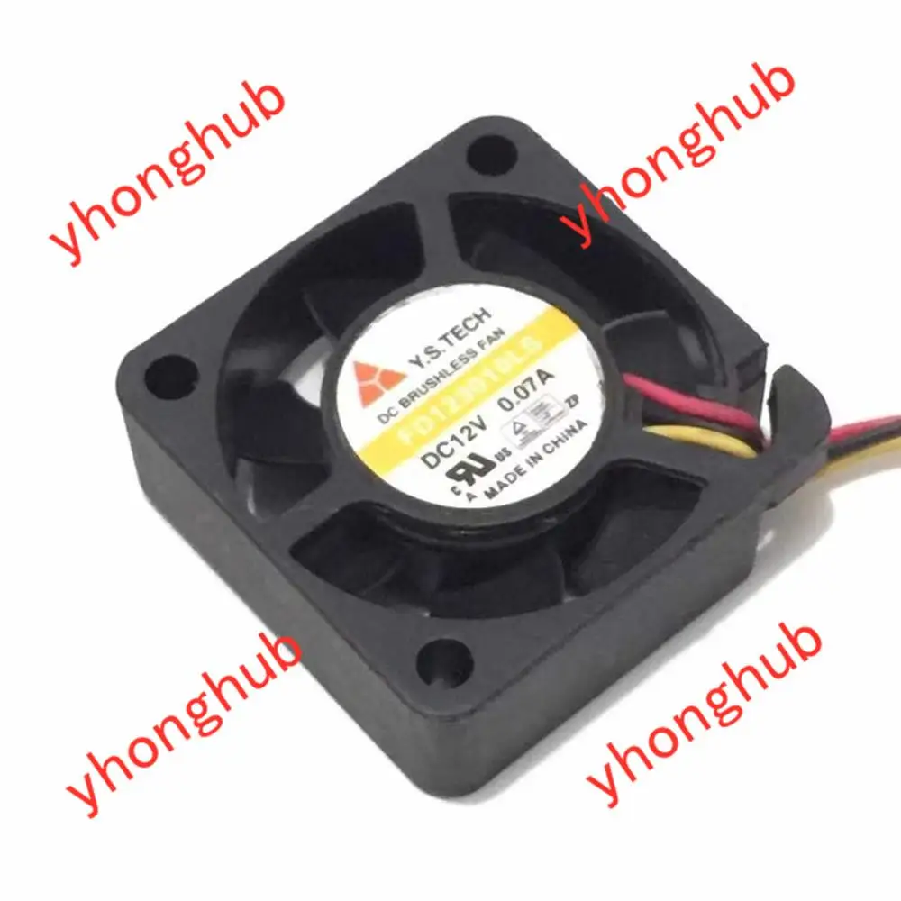 Вентилятор охлаждения сервера Y.S.TECH FD123010LS DC 12 В 0.07A 3 wire 30x30x10 мм|square fan|dc techserver fan |