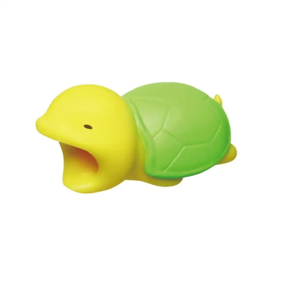 Tortoise Милые животные кабель протектор укус для Iphone кабель протектор Битер usb Собака Панда мобильный в виде животного телефон разъем аксессуар - Цвет: Tortoise