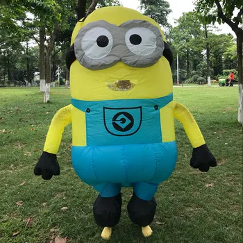 

Minion Costume For Adult Kids Inflatable Minion Costume Baymax Cosplay Pikachu Mascot Halloween Minion Costume For Women Men