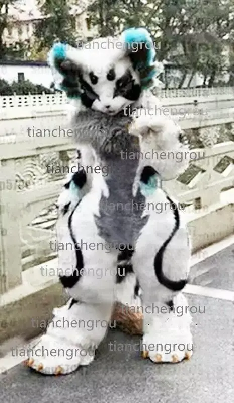 Персонализированный пушистый костюм # G6 Хаски с собакой костюм-талисман для