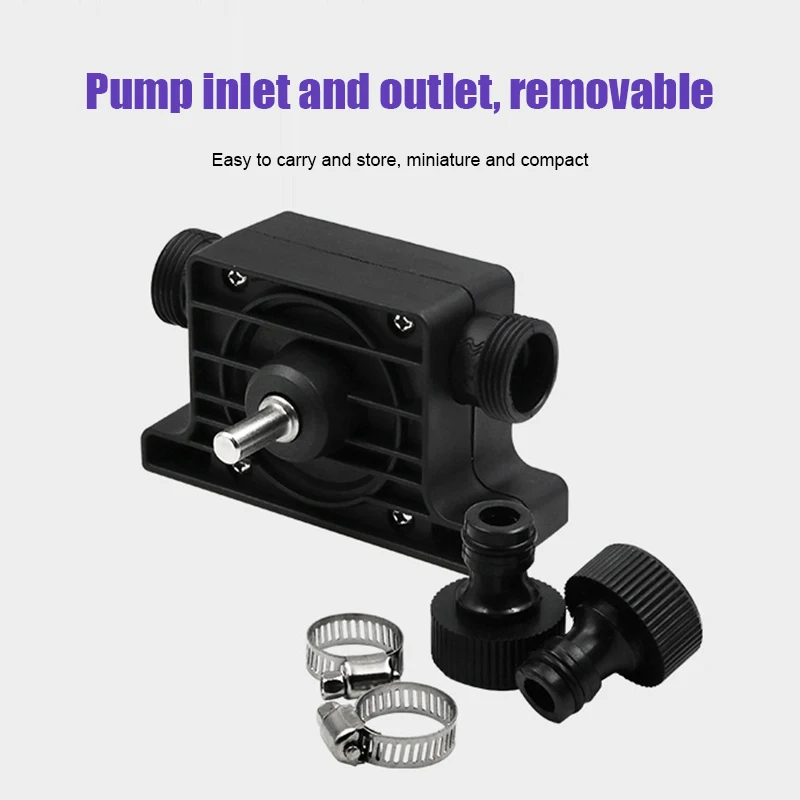 

Portable Electric Drill Pump Self Priming Transfer Oil Fluid Pumps Water Pumps with Accessories QJS Shop