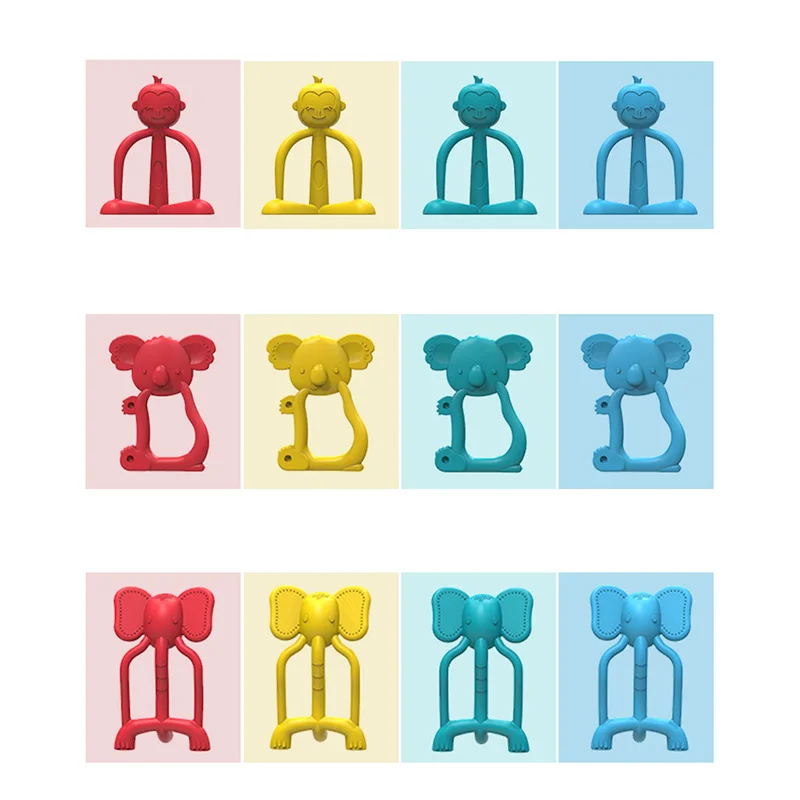 

Disney Baby goods sensory bite toy Food grade Silicone teethers teething toys monkey Elephant koala rodent Teether for teeth