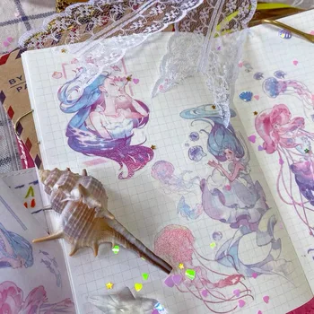 

Fairy Ocean Girls Washi Tapes Bullet Journal Masking Tape Adhesive Tape DIY Scrapbooking Washi Stickers