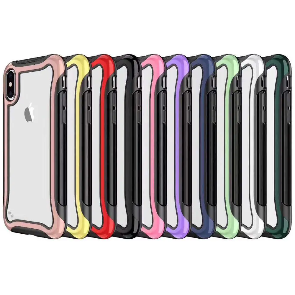 

Business Frosted Matte transparent PC Phone Cases For iPhone 11 Pro Max XR XS Max 6 6S 7 8 Plus X soft TPU edge Back Cover