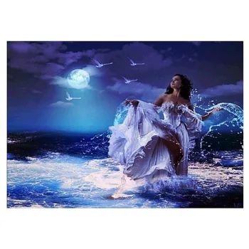 

DIY 5D diamond painting landscape girl cross stitch mosaic diamond embroidery stitch pattern rhinestone painting