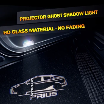 

1 Pair For TOYOTA PRIUS (2005-2019) Car HD No Fading LED Door Warning Welcome Light Projector Ghost Shadow Light