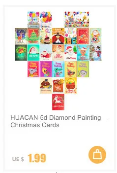 HUACAN алмазная вышивка открытки Алмазная мозаика рождество подарок живопись детская