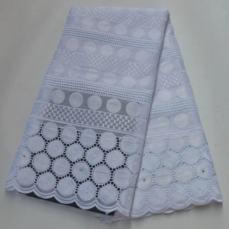 Cotton Gold African Lace Fabric High Quality French Swiss voile Embroidery Lace Fabric 5Yards Nigerian Wedding Dress