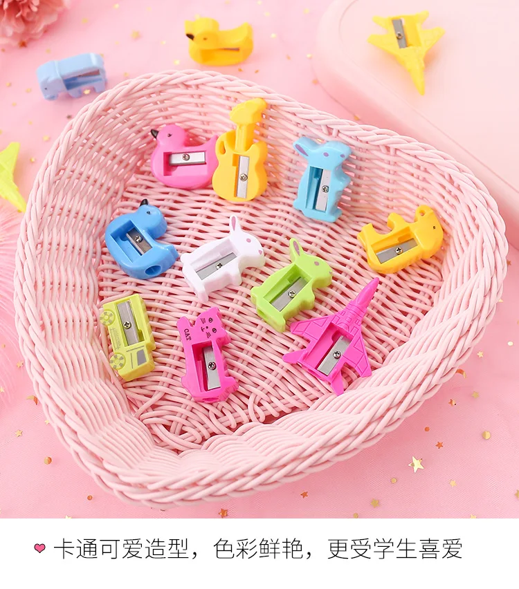 Adorable Animal Creative Pencil Sharpener Hand-cranking Diplopore Pencil Sharpener Pencil Shapper Pencil Sharpener Cute Cartoon