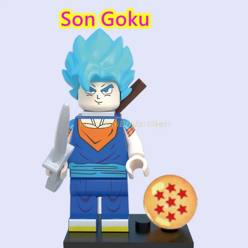 Dragon Ball Super Broly фигурки Модель Сон Гоку Вегета одной продажи строительные блоки игрушки для детей Marvel Фильм аниме создатель - Цвет: Son Goku
