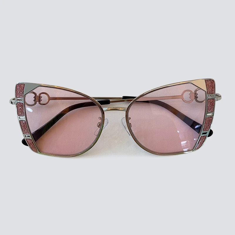 Модные тонированные цветные Винтажные Солнцезащитные очки в форме кошачьего глаза женские брендовые дизайнерские солнцезащитные очки