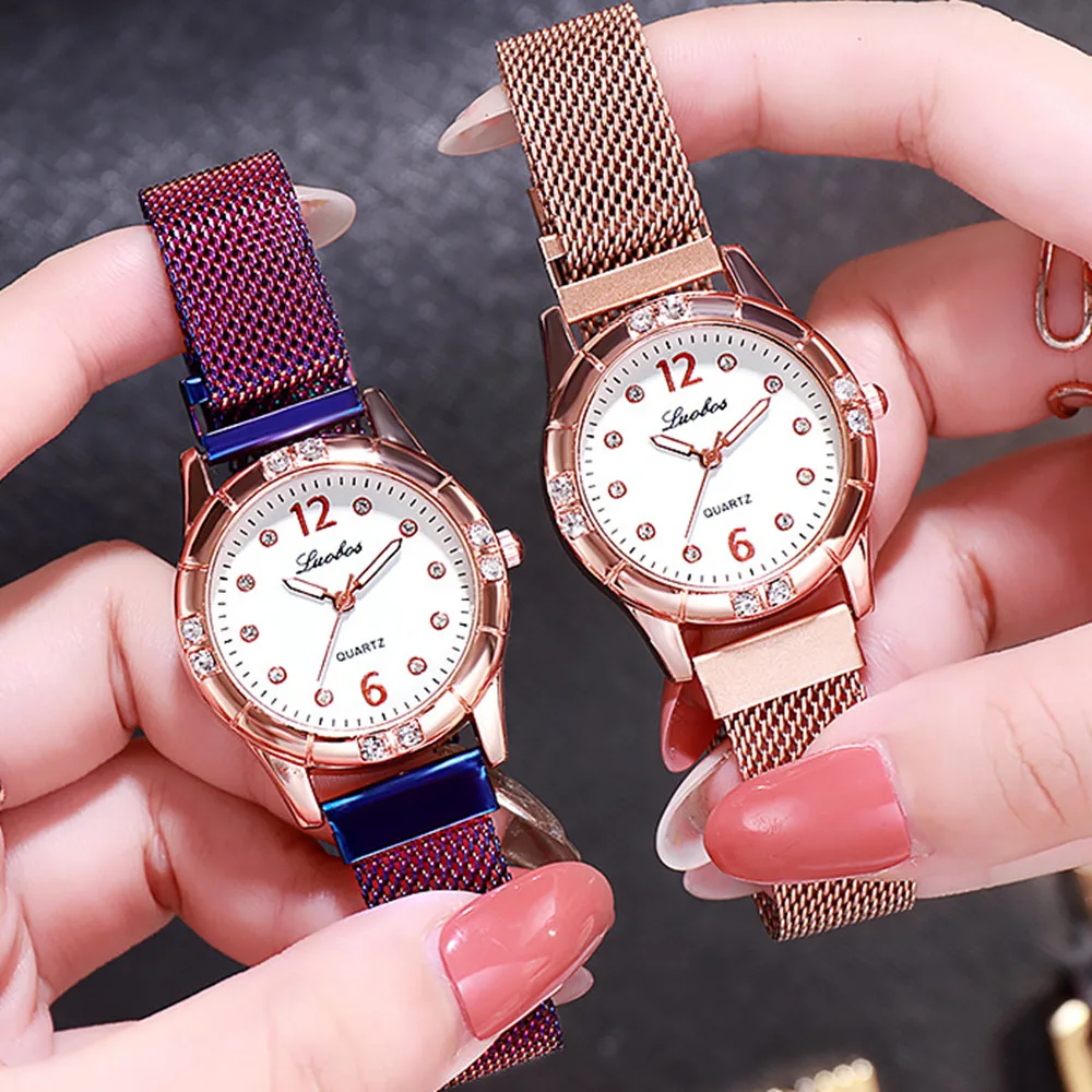 Montre dame 2020 женские модные часы с магнитной пряжкой железные для женщин