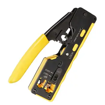 

Multi-function Crimping Pliers Non-slip Handle Tool Pliers Dual-use Crimping Pliers Crimping Tool With Crystal Head 6P8P