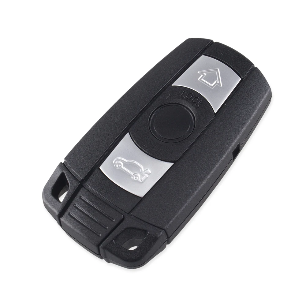 KEYYOU 3/4 кнопки дистанционный умный автомобильный брелок для ключей с кожаной крышкой чехол для BMW 3 5 6 7 серия E90 E91 E92 E60 E61 X1 X3 X4 X5 X6 Авто ключевой чехол