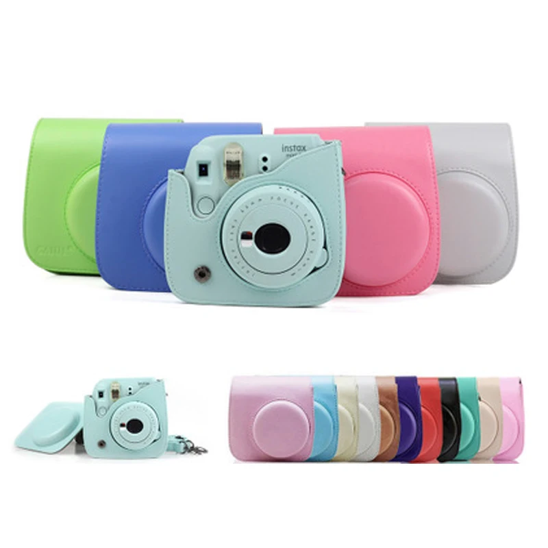 Fujifilm Instax Mini 9 8 8+ аксессуары для камеры Художника масляной краской из искусственной кожи Защитная сумка на плечо Чехол