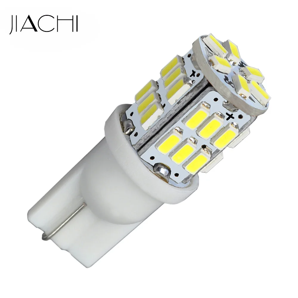 JIACHI, 100 шт./лот,, T10 W5W 194 168, габаритные огни, указатели поворота, подсветка номерного знака, стоп-сигналы для чтения, белые
