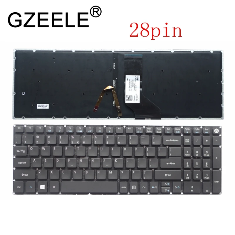 Новинка для США Acer Aspire 5 A515 51 41 A517 51G 5832 английская клавиатура с подсветкой 28