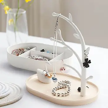 

Swan and Tree Stand Jewelry Display Necklace Earring Bracelet Holder Organizer Rack Tower