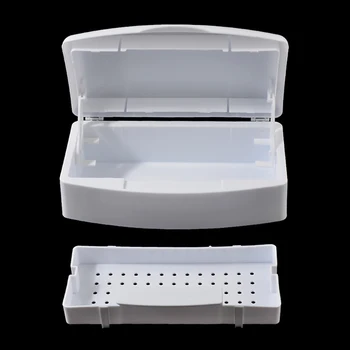 

Nail Sterilizer Tray Box Sterilizing Clean Nail Art Salon Implement Manicure Tool Disinfection Box