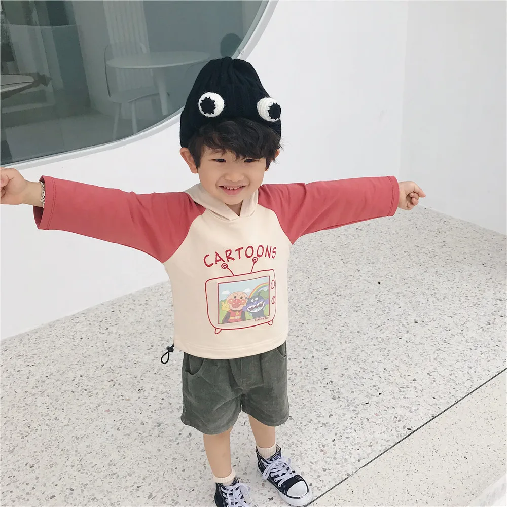 Tonytaobaby/осеннее платье Новые Детские платья для мальчиков и девочек креативные толстовки с длинными рукавами Детская толстовка одежда для маленьких девочек
