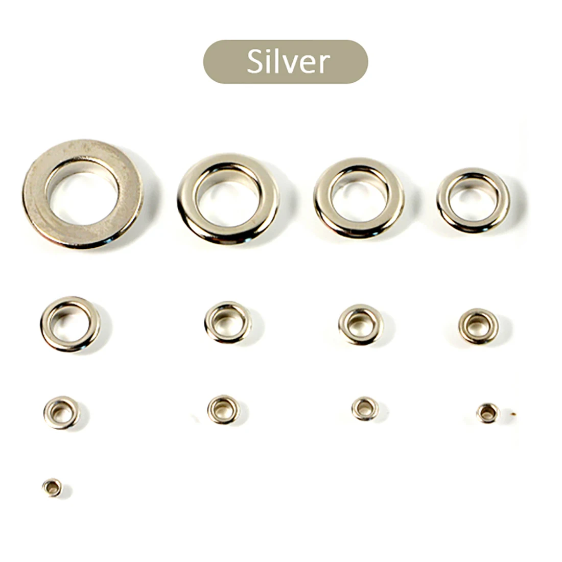 100sets Mix Color Hole Metal Eyelets Grommets For Leathercraft DIY Shoes Belt Cap Bag Tags Clothes Scrapbooking Accessories eyelet grommet ring kit eyelet grommet ring grommet eyelet kit