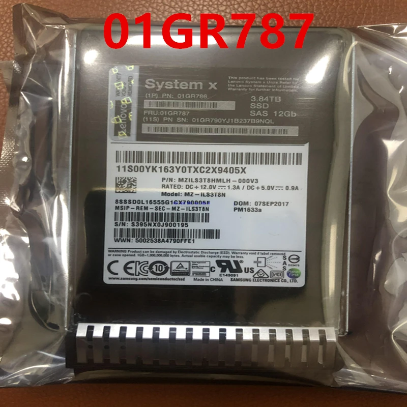 Новый оригинальный SSD для Lenovo X3650M5 X3850X6 3 84 ТБ 2 5 дюйма SAS 12 ГБ/сек. внутреннего