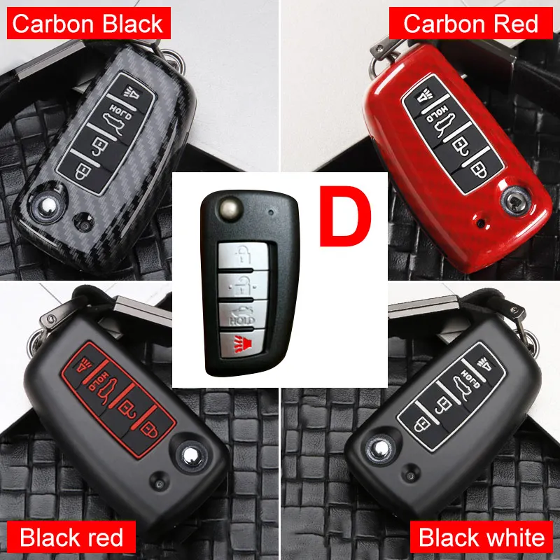 Zinc Alloy Remote Car Key Case Cover For Nissan Duke Micra Qashqai Juke X-Trail Nismo Murano Maxima Altima Geniss Tiida Pulsar - Color Name: D