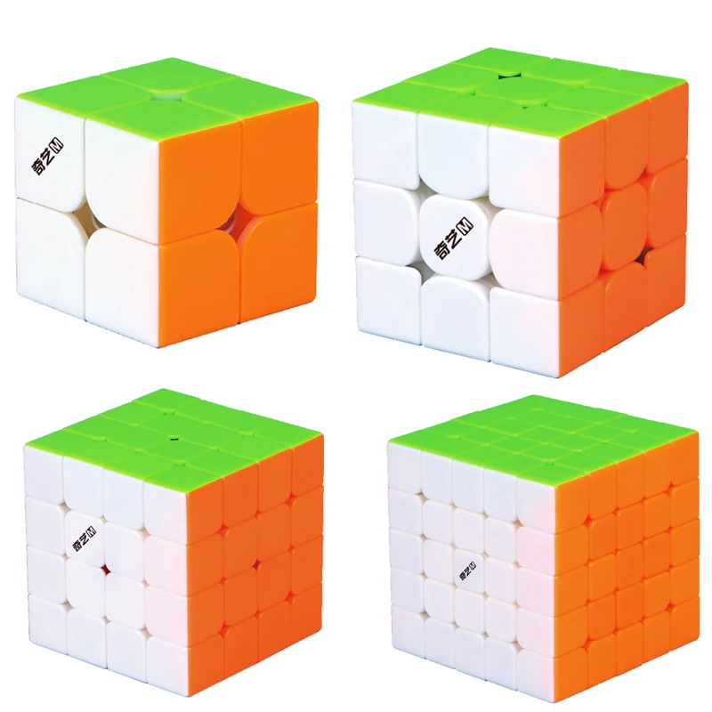 QiYi MS 2x2x2 magnetic stickerless speedcube magic cube puzzle toy UK STOCK 