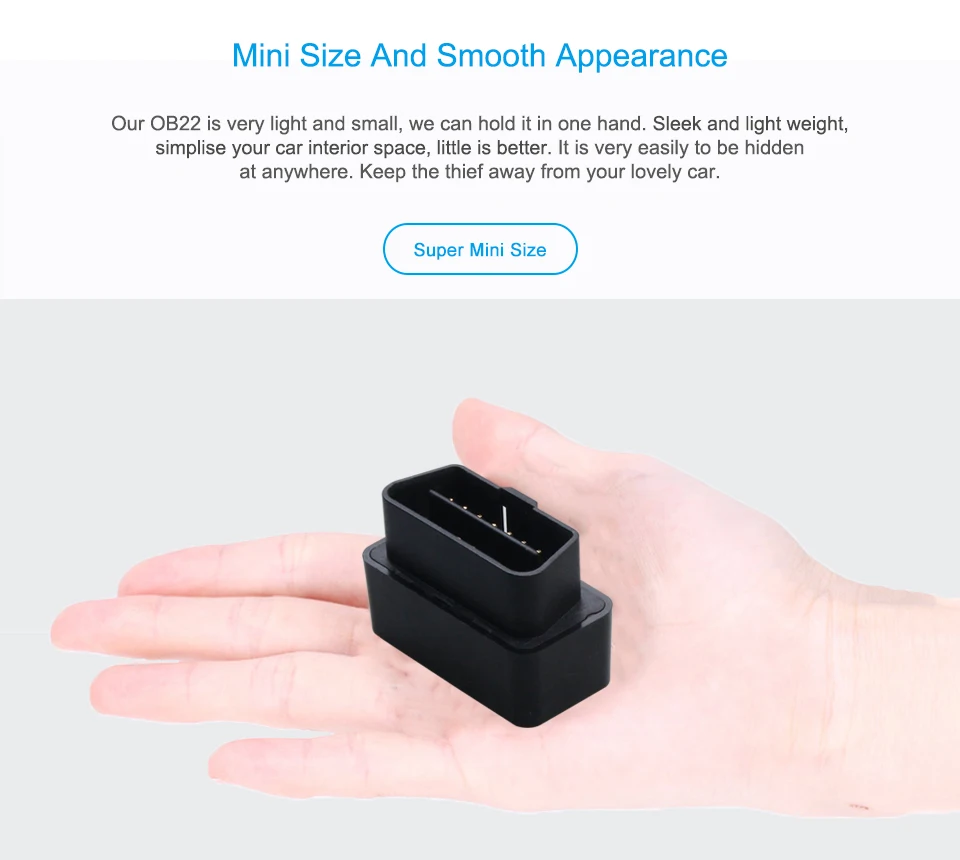 Высокая точность мини Plug-n-Play OBD Автомобильный gps трекер gps LBS позиционирование ACC обнаружение в реальном времени отслеживание локатор несколько сигнализации