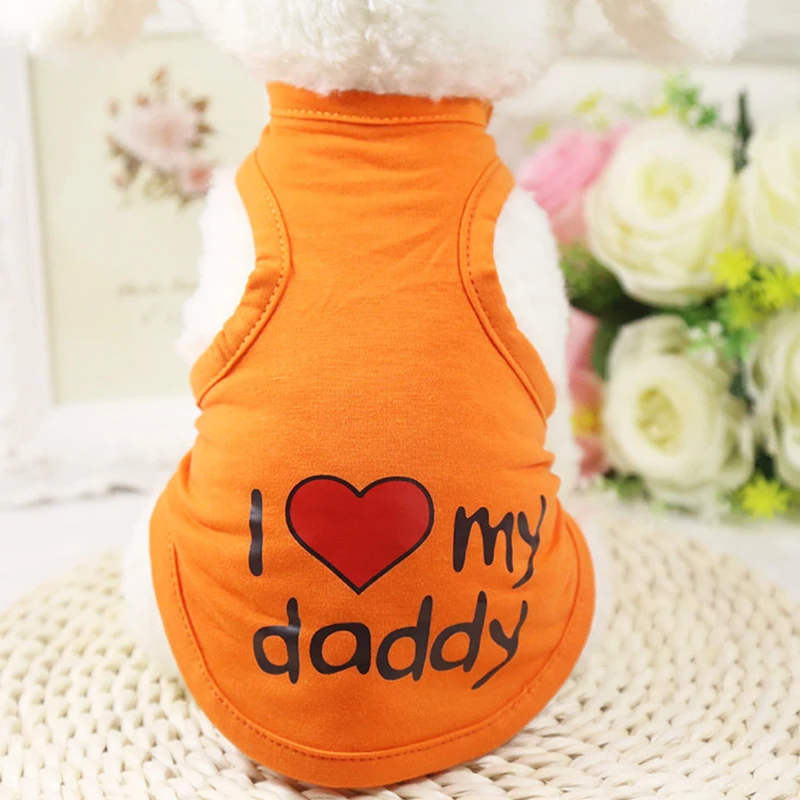 Pet Dog Solid Priented Vest Little Medium Dog Cat Spring Summer Clothes Dogs Cats Puppy Kitten Vests Pets Clothing Pets Supplies