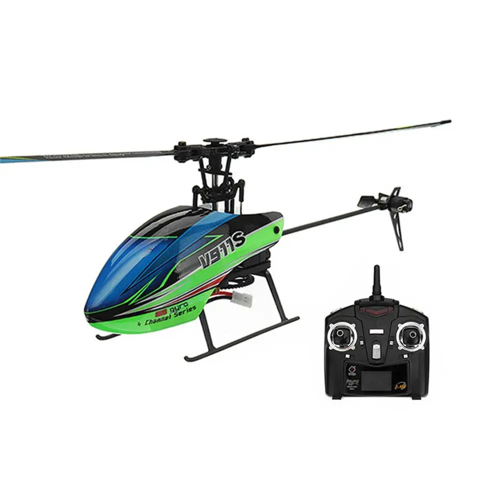 WLtoys V911S 2,4G 4CH 6-Aixs гироскоп с одним лезвием Flybarless Мини вертолет самолет с ДУ самолет с пультом дистанционного управления