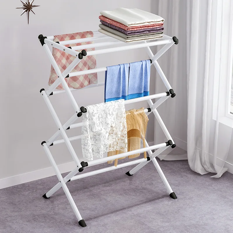  Solno's coat rack is on the floor in the bedroom. Simple clothes rack. Household drying rack. Coat  - 4000570731335