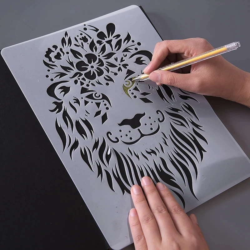 

DIY animal Hand Drawing Stencil Tools Kids Toy Photo Novelty Educational Toy Various Styles Art Supplies Creative Toy For kids