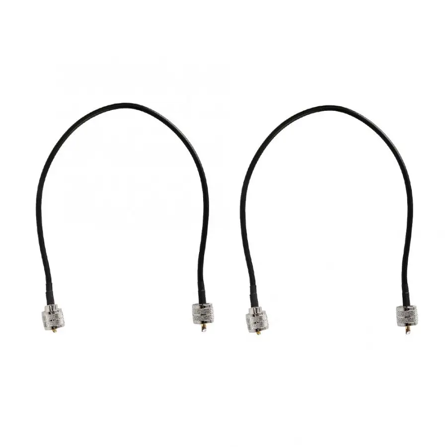 2 шт. коаксиальный антенный Кабель-адаптер UHF мужской PL-259-UHF мужской PL-259 Низкая потеря антенный Кабель-адаптер