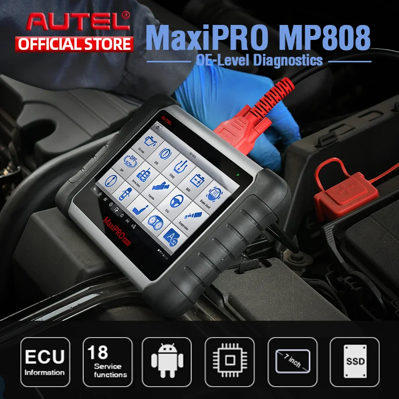 Autel MaxiPro MP808 диагностический инструмент PK DS808 DS708 Maxisys MS906 Автомобильный сканер