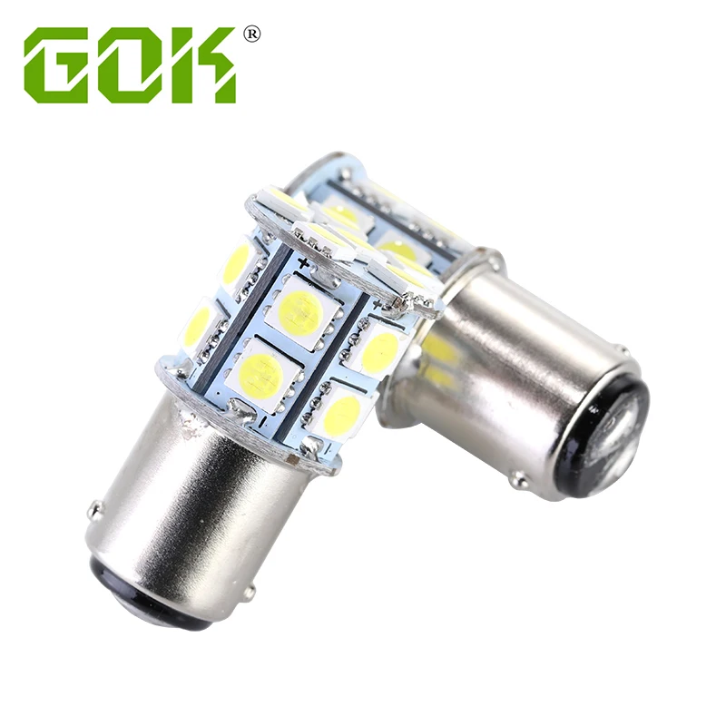 2PCS Car Boats Replacement White 18SMD BA15D 1142 Led Cabin Marine Boat