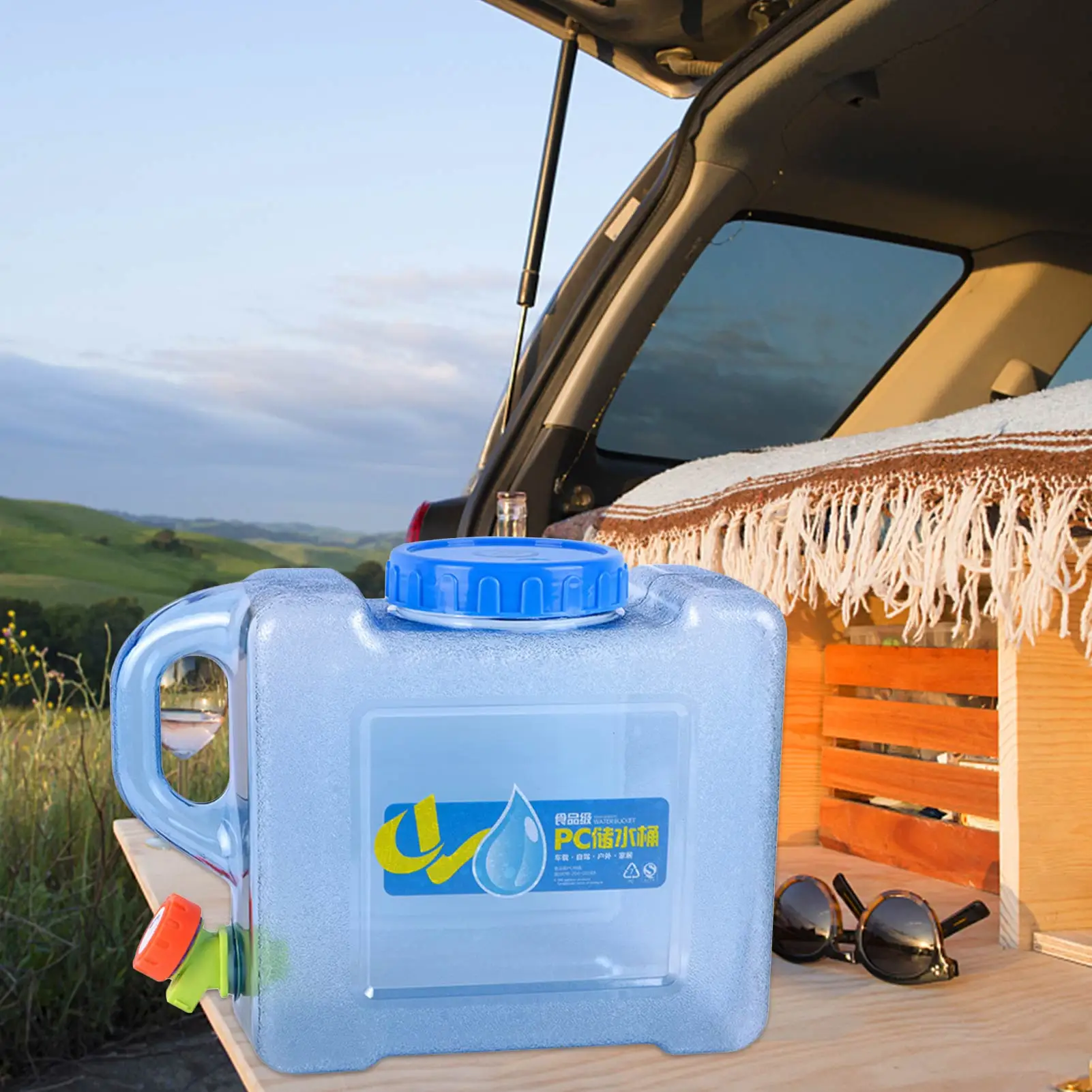 Jeffergarden Réservoir d'eau 12L Seau de stockage d'eau potable de