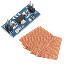 1Pcs 6.0V-12V To 5V AMS1117-5.0V Power Supply Module With 5Pcs Single-Sided Universal Circuit Board Hole Board